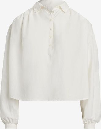 Polo Ralph Lauren Boxy-Bluse aus Baumwolle und Seide