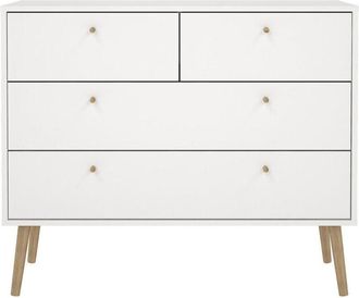 Furniture To Go Comò 4 cassetti con gambe in legno L98,7 cm - TARP