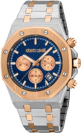 Roberto Cavalli Ottago Blue Dial Mens Watch RC5G161M0075