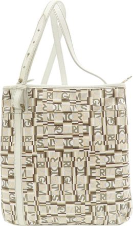 Ferragamo White Pvc Tote Bag (Pre-Owned)