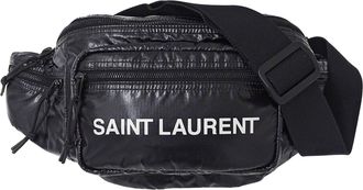 Saint Laurent Black Nylon Pvc Fanny Pack Sling Bag (Pre-Owned)