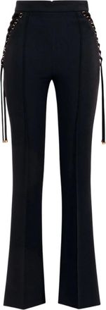 Elisabetta Franchi Dames, Broeken, Zwart, Maat: 2XL Poliester