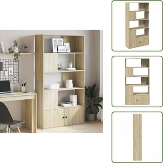 vidaXL Libreria per casa - vidaXL Libreria Rovere Sonoma 100x36x189 cm in Legno Multistrato - Libreria per soggiorno