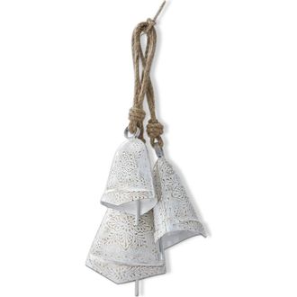 Tag Balsam Bells Set of Three Decorative Iron Bells Antique White at Nordstrom