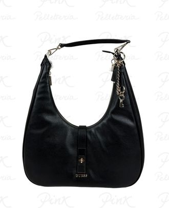 Guess Shoulder Bags, female, Black, Size: ONE SIZE Brooke Hobo