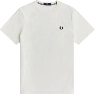 Fred Perry Elegant katoenen T-shirt met Laurel Logo - Heren - T-shirts - Wit - XL - Katoen - Tops