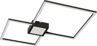 Lindby L&aacute;mpara De Techo Led duetto En Negro Aluminio - Lindby