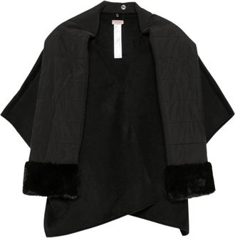 Twinset Twin-set Jassen - Dames - Ponchos - Zwart - ONE Size - Jassen