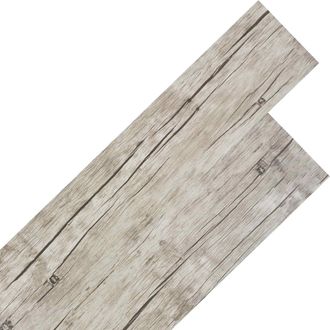 vidaXL Laminas De Suelo De Pvc Autoadhesivas Roble Lavado 30,5 X 61 Cm Vidaxl