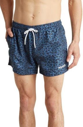BOSS Zeb Swim Trunks in Dark Blue at Nordstrom Rack, Size Xx-Large