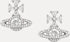 Vivienne Westwood Mila Earrings Silver Cubic Zirconia Women