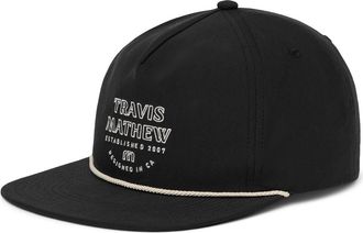 Travis Mathew Salted Shore Adjustable Snapback Cap in Black at Nordstrom, Size One Size Oz