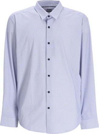 BOSS Camicia con stampa geometrica - Blu