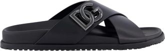 Dolce & Gabbana Heren Kust Sandalen - Heren - Sandalen - Zwart - 39 EU - Schoenen