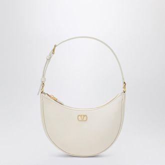 Valentino Ivory Leather Vlogo Signature Mini Hobo Bag