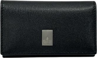 Gucci Pre-owned Keycase - Heren - Vintage Accessoires - Zwart - ONE Size - Leer - Vintage