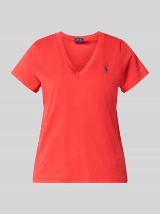 Polo Ralph Lauren Regular Fit T-Shirt aus reiner Baumwolle in Rot, Gr&ouml;&szlig;e XXL