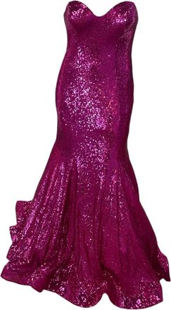 Faviana Sweetheart Mermaid Dress In Fuchsia