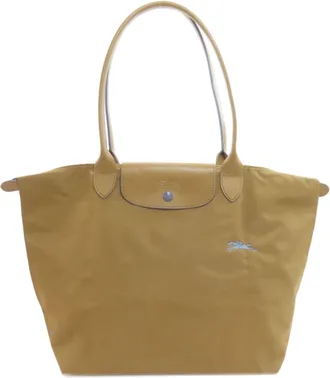 Longchamp Le Pliage Brown Nylon Tote Bag (Pre-Owned)