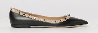 Valentino Garavani Ballerina Rockstud in pelle