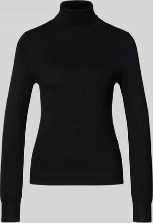 Comma Strickpullover mit Rollkragen in Black, Größe 34