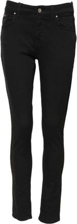 Dolce & Gabbana Zwarte Skinny Mid Waist Denim Jeans - Dames - Slim Fit Jeans - Zwart - S - Denim - Jeans