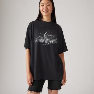 Levi's Graphic Short Stack Tee - Womens - S - Black