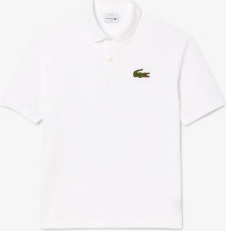 Lacoste Mens Fit L.12.12 Piqu&iquest; Badge Polo Shirt in White - Size X-Small