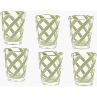 Mrs. Alice Swirl Outdoor Glasses in Green at Nordstrom