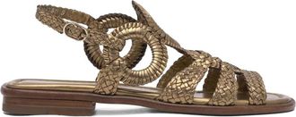 Toni Pons ring-detailed leather sandals - women - Calf Leather/Rubber/Calf Leather - 38 - Brown