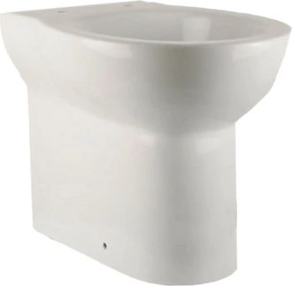 AZZURRA Vaso Filo Parete Porcellana Bianco - Serie: Fast (senza Coprivaso) - Azzurra