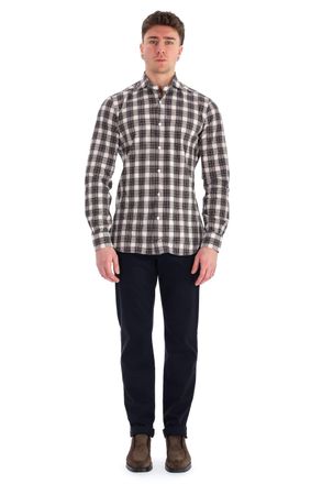 Borriello Flannel Check Tailored Shirt