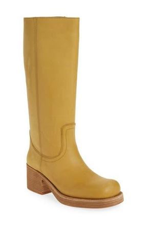 Jeffrey Campbell Reflect Platform Boot in Yellow Distressed at Nordstrom Rack, Size 6.5