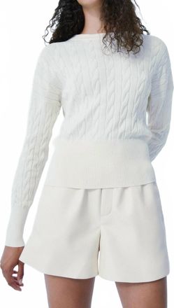 M&eacute;lissa Nepton Lilo Faux Leather Short In Cream