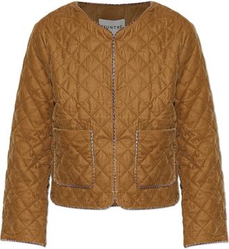 Munthe Jas Lizetta - Dames - Zomerjassen - Bruin - S - Polyester - Jassen