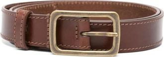 Dries Van Noten Stijlvolle Riem - Heren - Riemen - Bruin - 100 CM - Leer - Accessoires