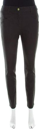 Escada Forest Green Stretch Denim Teresa Straight Leg Jeans