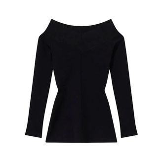 Stella McCartney Long Sleeve Tops - Tops - Mujer - Negro - S