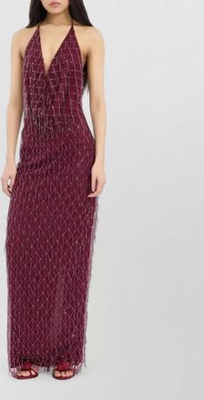 Rotate sequin halterneck maxi dress