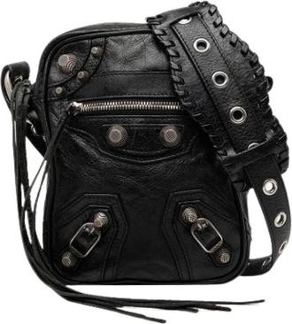 Balenciaga Pre-owned Le Cagole Messenger Bag - Dames - Vintage Schoudertas - Zwart - ONE Size - Leer - Vintage