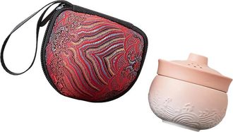 OEM Tetera Y Taza De Cer&aacute;mica, Utensilios Para El T&eacute; En Color Rosa