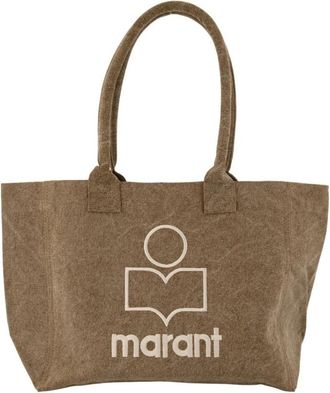Isabel Marant Yenky Zipped Bag - Dames - Shoppers - Beige - ONE Size - Katoen - Tassen