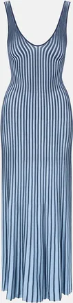 Carven Knot Shirt Blue Wool Midi Dress from $1,493.00 - on