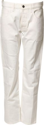 Fortela Cotton Straight blue Mid Waist Trouser Womens Jeans (Pre-Owned)