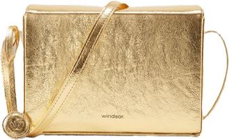 Windsor Glanzende Box Tas Crossbody - Dames - Schoudertassen - Geel - ONE Size - Tassen