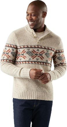 Smartwool Mens Heavy Henley Sweater Khaki XXL