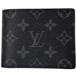 Louis Vuitton Black Noir Monogram Eclipse Wallet (Bi-Fold) (Pre-Owned)