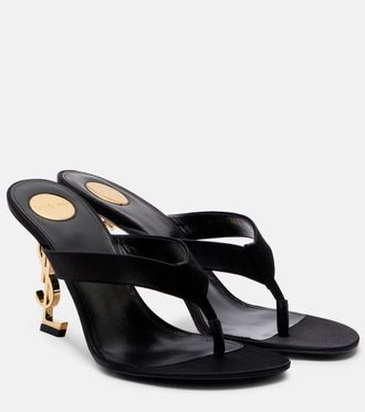 Saint Laurent Opyum 85 satin crepe mules