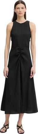 Sessun Ribbed Viscose Maxi Jurk - Dames - Casual kleedjes - Zwart - M - Kleedjes