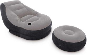 Intex Sill&oacute;n inflable con puf Ultra Lounge Relax Intex
